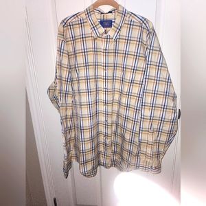 Pendleton Plaid Button Down Long Sleeve Shirt XL